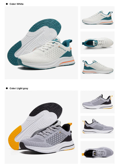 Baasploa Men’s Sport Shoes – Breathable Mesh Running & Casual Sneakers, Non-Slip Comfortable Outdoor Walking Shoes