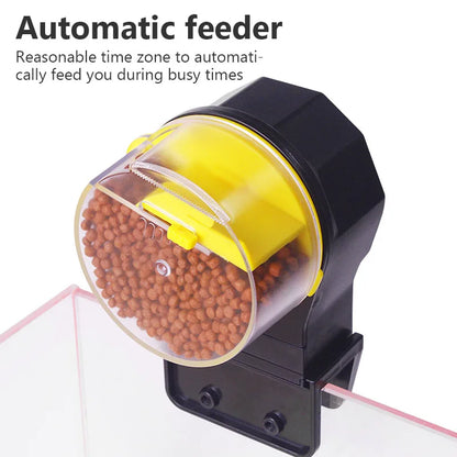 Automatic Fish Tank Feeder – Intelligent Timing Aquarium Feeder for Goldfish with Large Capacity