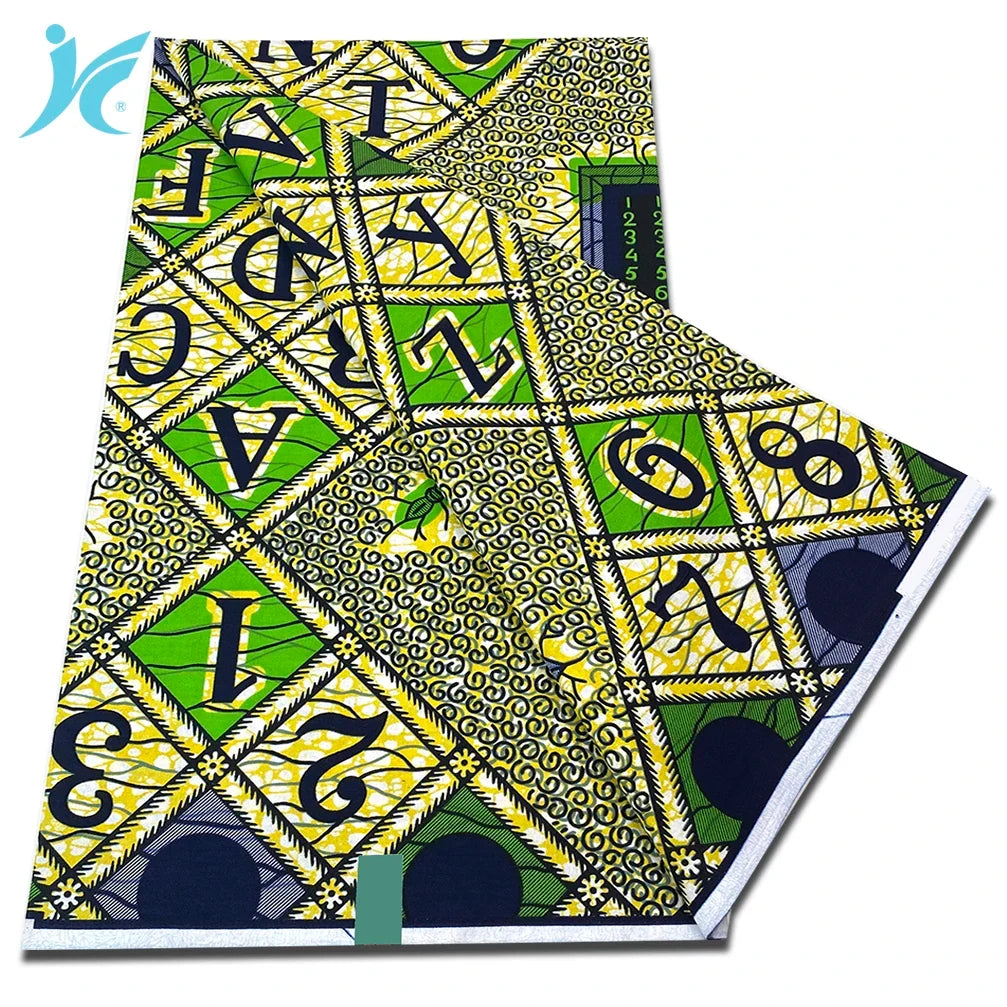 2026 African Real Wax Fabric - 100% Cotton Nigerian Ankara Dutch Batik Sewing Cloth