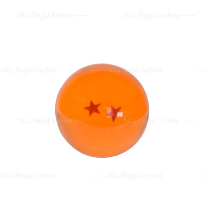 7.6cm Dragon Ball Anime Figure — 1-7 Star Orange Resin Crystal Globe, Large Desktop Ornament, Toy Collection Gift