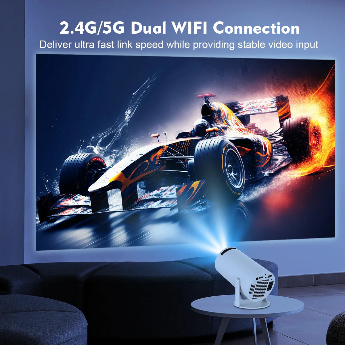 Magcubic HY300 PRO Projector - 4K Android 11, Dual Wifi6, 260ANSI, BT5.0, 1080P Home Cinema & Outdoor Projector