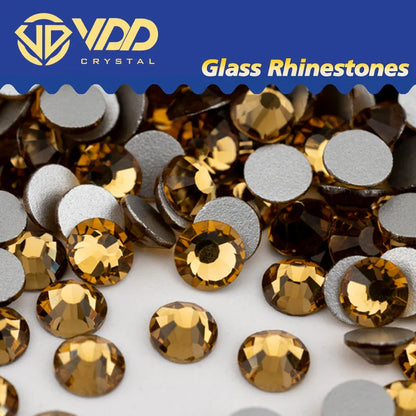VDD SS4–SS30 Glass Crystal Rhinestones – High Quality Flatback Glitter Strass Stones for Nail Art, DIY Crafts & Decoration