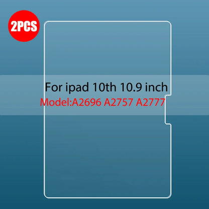 Tempered Glass Screen Protector for iPad 10.9 (10th Gen, 2022) – 9H Film for iPad 10