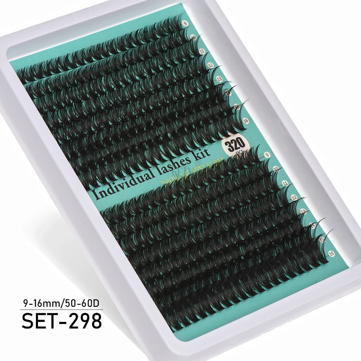 Individual Cluster Lashes – 20-100D Natural Look DIY Eyelash Extensions, 280pcs Mixed Tray Volume Lashes