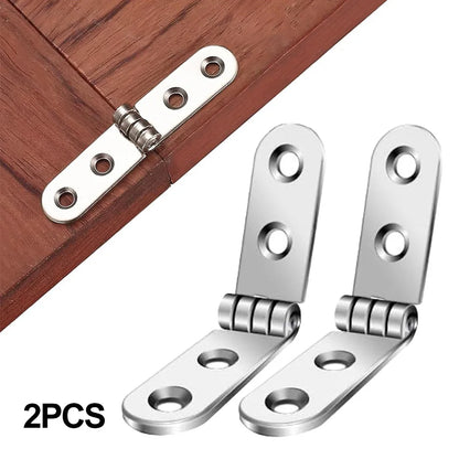 180 Degree Foldable Hinges (2pcs) | Screw-On Flap Hinges for Sewing Machine Cabinets & Furniture Hardware