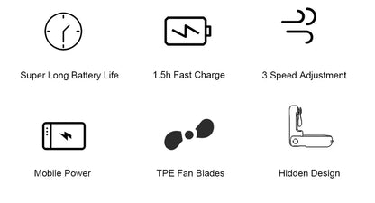 Portable Mini Handheld Fan | 2000mAh USB Rechargeable Foldable Fan with 3 Speeds & Power Bank for Travel