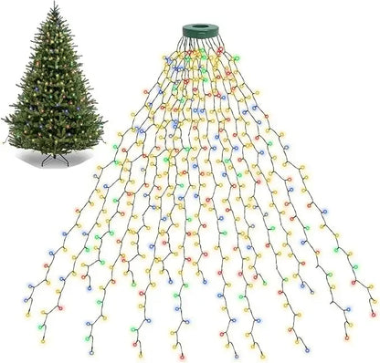 LED Christmas Tree String Lights – 1.5M/2M/3M Waterfall Garland for Patio, Garden, and Holiday Decoration 2025