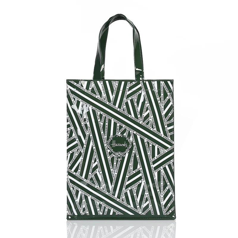 Simple Stylish PVC Reusable Shopping Bag – Luxury Eco-Friendly Waterproof Tote for Summer Beach