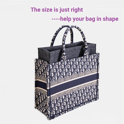 Bag Organizer Insert for Dior Book Tote – Divider, Shaper & Protector Compartment Inner Lining (Inner Bag Only)