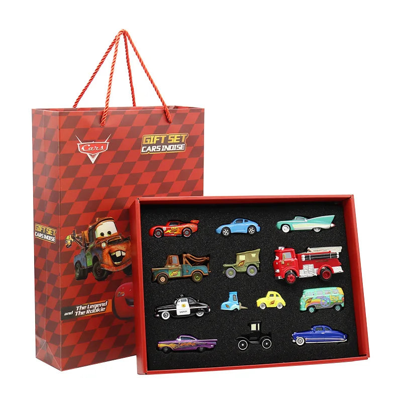 Disney Pixar Cars 3 Diecast Toy Set - Lightning McQueen, Mater, Jackson, and Uncle Truck Champion Car Models for Boys, Birthday Gift