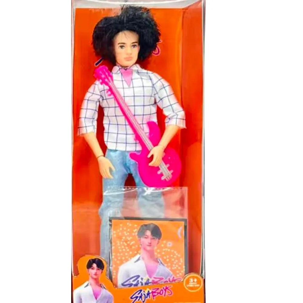 New K-Pop Demon Hunter Doll Toy – Anime Action Figure Villain Sabe, Male Group Collectible for Girls, Cartoon Birthday Gift