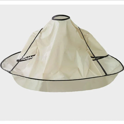 Waterproof Hair Cutting Cape - Foldable Umbrella Style Salon Barber Cover Cloth for Home Hairdressing and Adult Use