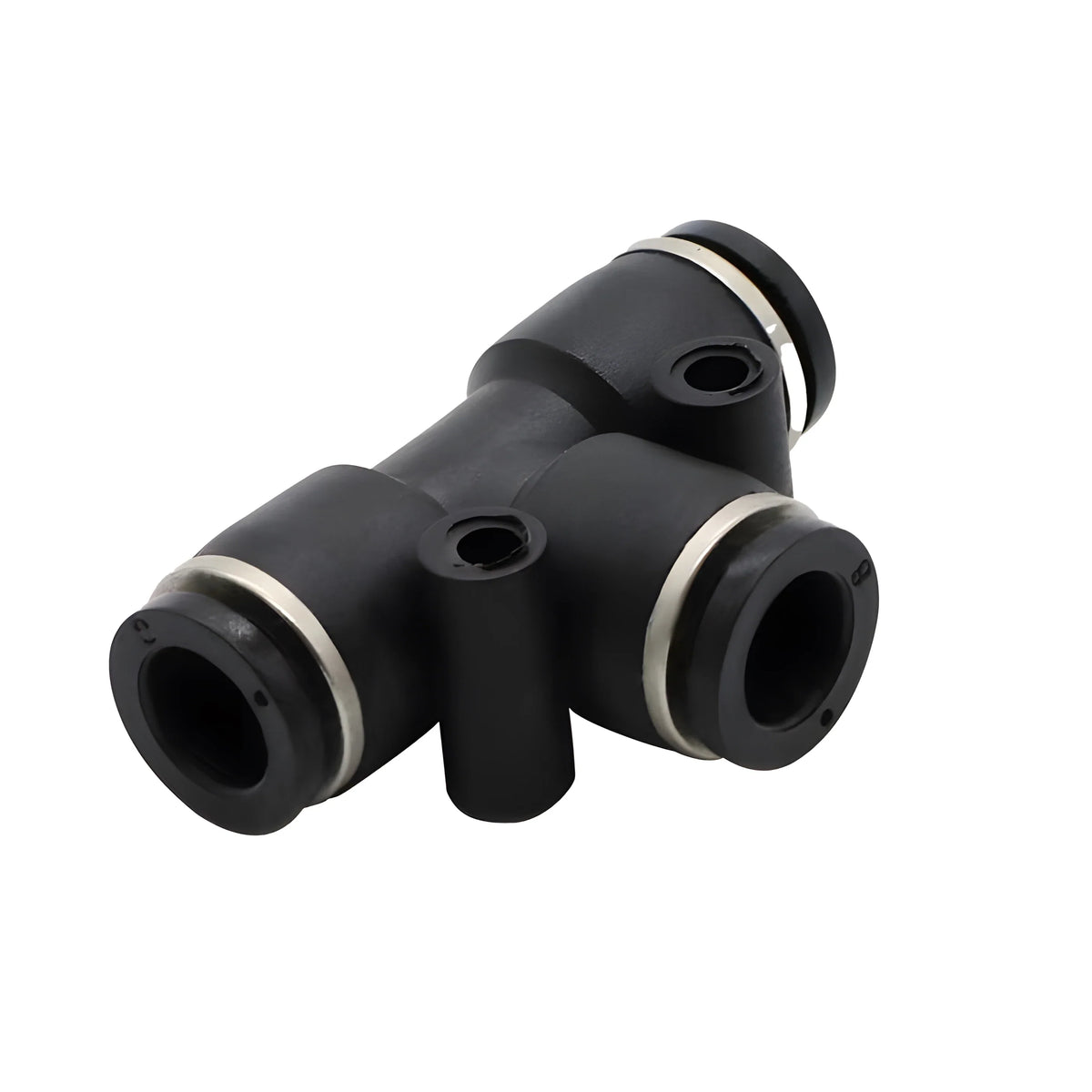 High Quality Pneumatic Air Tube Quick Connector Fitting – Black PU/PE/NY Pipe Fittings 3–16mm Industrial Hose Adapter Set