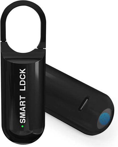 Mini Smart Fingerprint Padlock – Biometric Keyless Rechargeable Electronic Lock for Gym, School & Locker Security, Portable Thumbprint Safety Lock