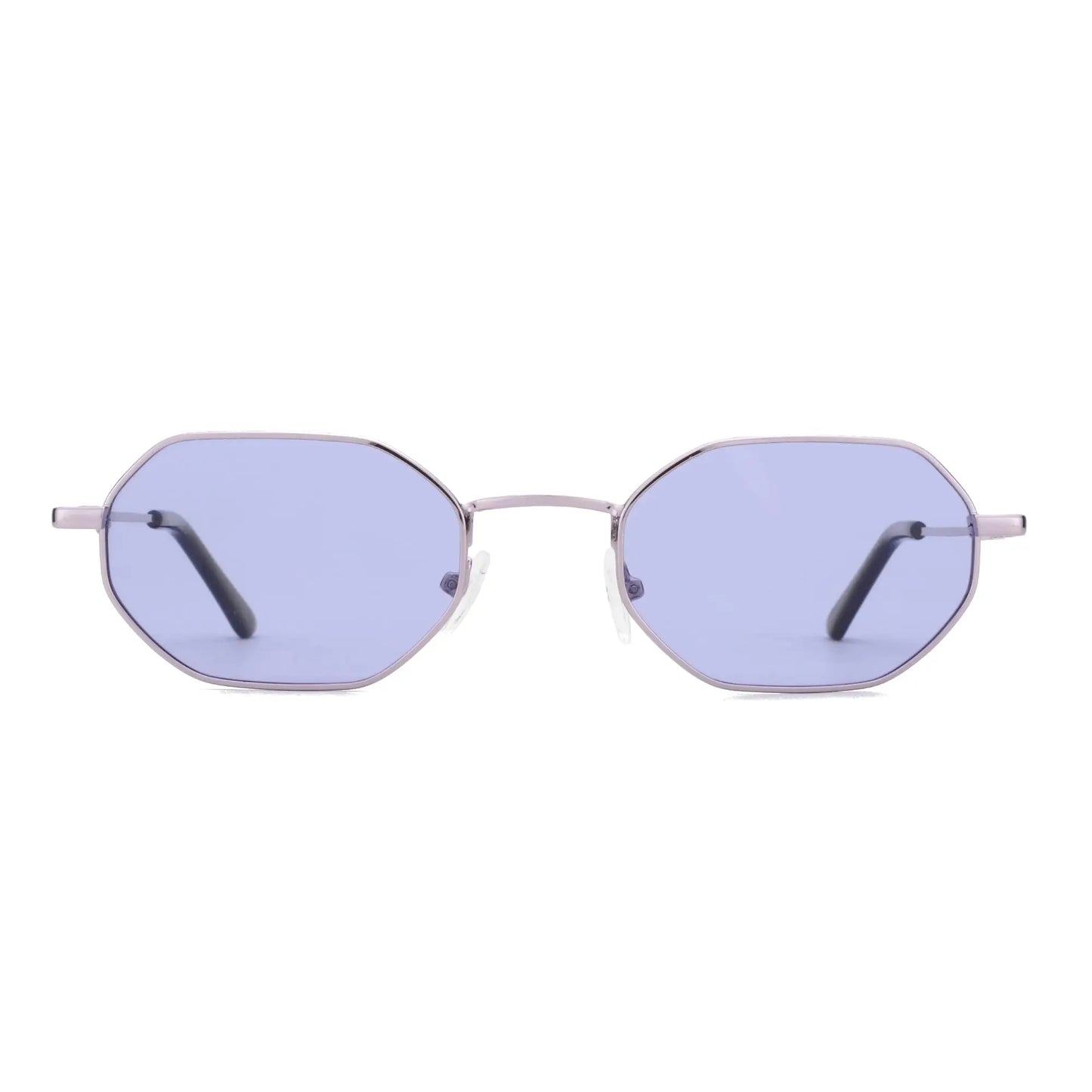 ZENOTTIC Retro Small Polygon Polarized Sunglasses — Metal UV400 Anti-Glare Shades for Men & Women, Driving & Outdoor Eyewear