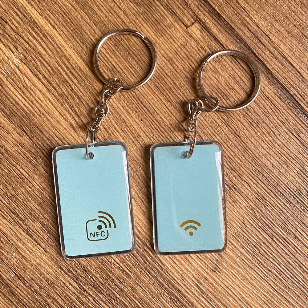 13.56MHz NFC213 Chip Keychains – 144Bytes RFID TAG ISO14443A NFC Key Fobs for All NFC-Enabled Phones