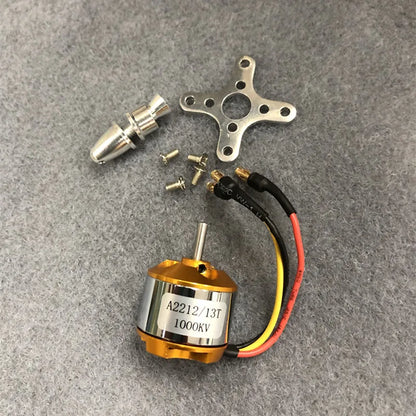 2212 A2212 1000KV Brushless Motor Kit – 30A ESC, Motor Mount, 1060 Propeller & SG90 9G Micro Servo for RC Plane & Helicopter