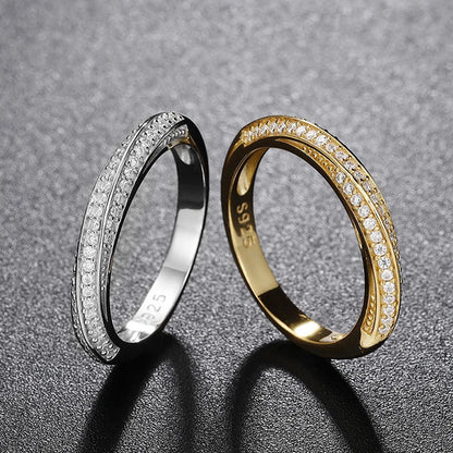 100% Pass Diamond Tester Pen & Moissanite Ring – Matching 925 Sterling Silver Wedding Band for Women