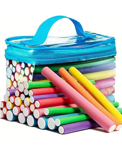 42pcs Flexible Hair Curlers Set – No-Heat Twist Foam Rollers for DIY Curls