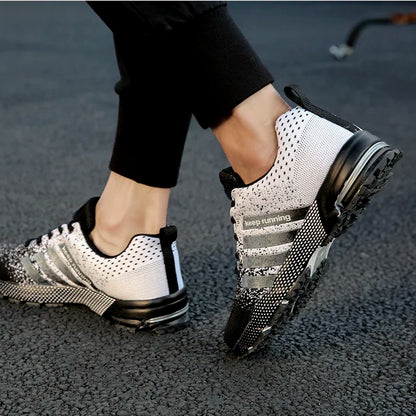Men’s Air Cushion Running Shoes – Breathable Lightweight Marathon Sneakers for Athletic Training, Comfortable for Women