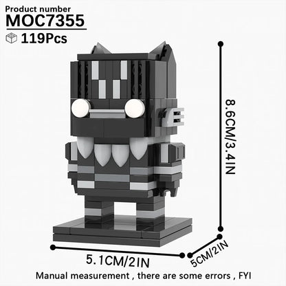 MOOXI Movie Series MOC BrickHeadz Building Blocks Set – DIY Educational Toy for Kids