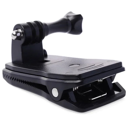 360° Rotary Hat Belt Backpack Clip – Camera Mount Clamp for GoPro Hero 2/3/3+/4/4 Session Skiing Action Accessories