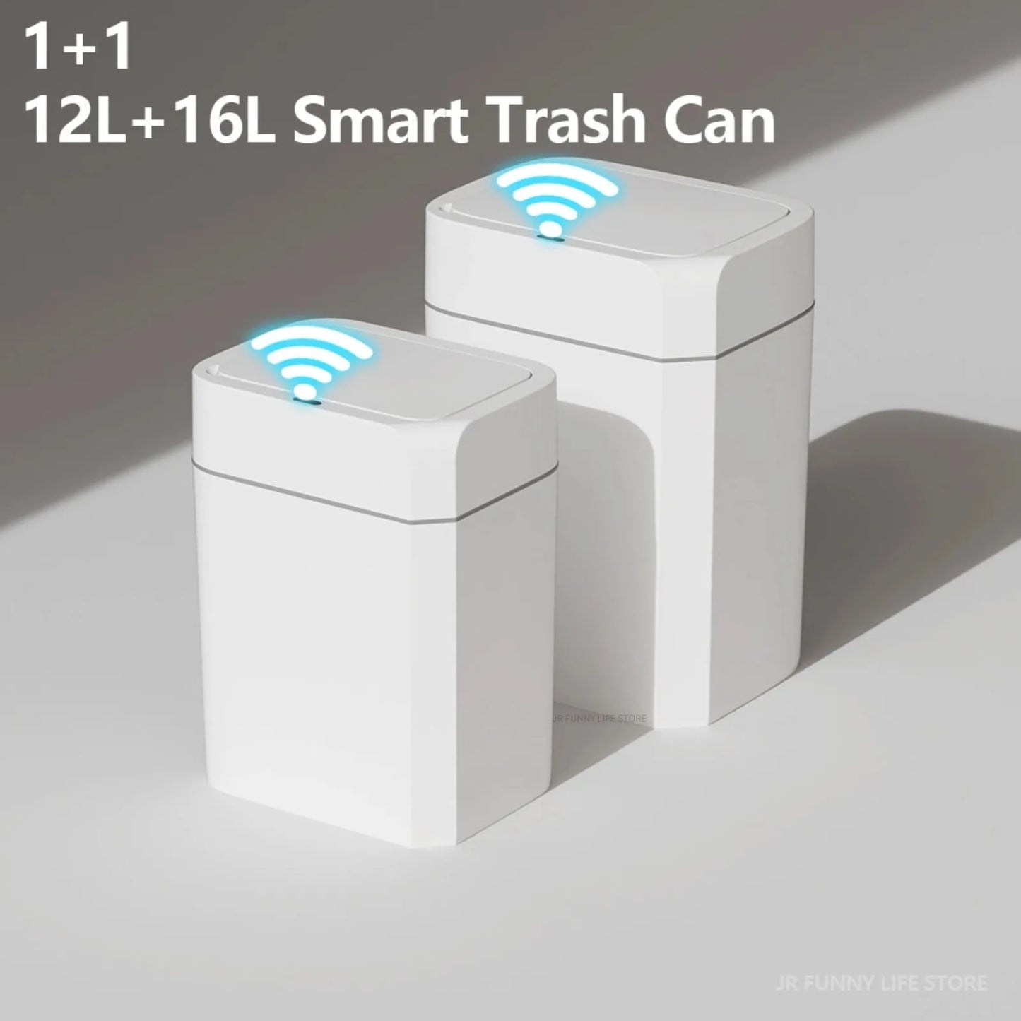 Smart Sensor Trash Can - 12/16L Automatic Anti-Odor Electric Waste Bin for Bathroom & Toilet