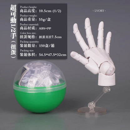 1/2 Palm Mini Articulated Action Figure – Movable Joint Anime Character Model for Artist Reference