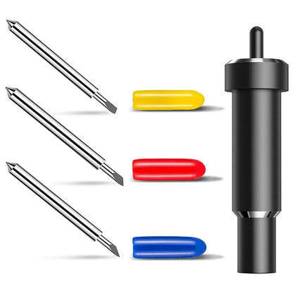 Replacement Cutting Blades for Cricut Maker & Explore Series – 30°/45°/60° Plotter Blades with Sturdy Housing