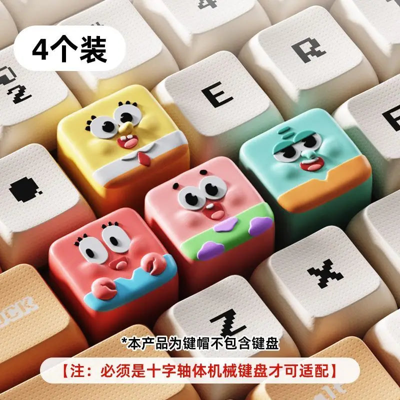 Spongebob Squarepants Mechanical Keyboard Keycap – Creative Single-Pack Decoration