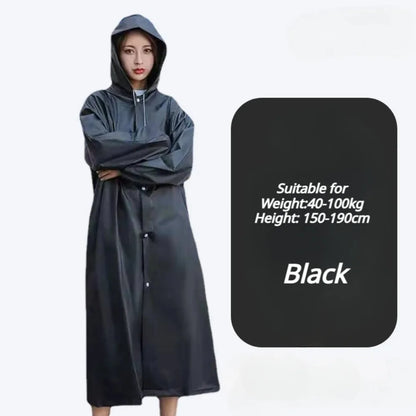 Waterproof Adult Raincoat – Lightweight, Portable, Reusable Poncho for Travel, Outdoor & Fashion Rainwear