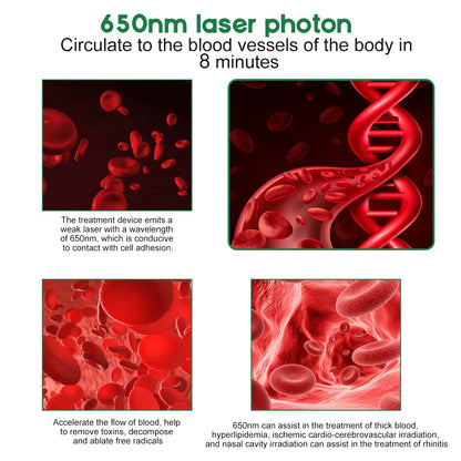 Portable Nasal and Ear Canal Laser Irradiator – Rechargeable 650nm Neck-Hanging Laser for Tinnitus Reduction