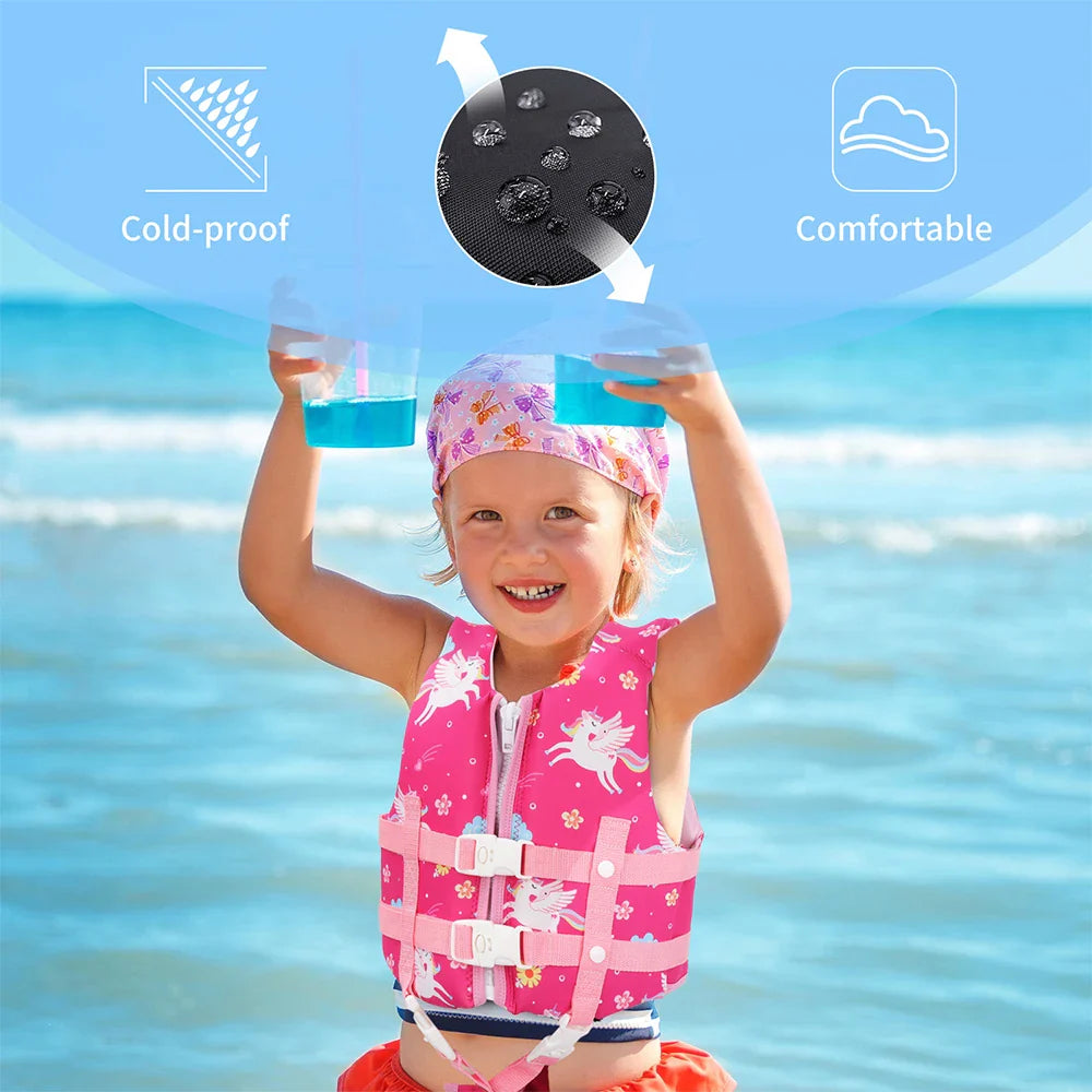 Gogokids Kids Life Jacket – Neoprene Float Vest for Toddlers, Swim Training & Buoyancy Swimwear