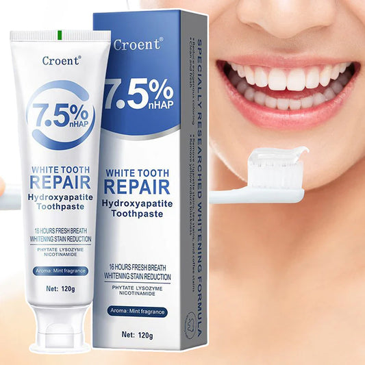 120g Hydroxyapatite Toothpaste – Gentle Mint, Whitening & Stain Removal Oral Care