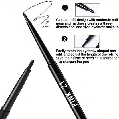 2PCS Black Eyeliner Pencils – Waterproof, Sweat-Proof, Long-Lasting Smudge-Proof Easy Glide Eye Makeup