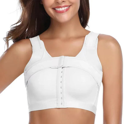 Guudia Front Hook Post-Surgery Bra – Wireless Mastectomy Recovery Bra with Front Closure & Adjustable Straps for Everyday Comfort