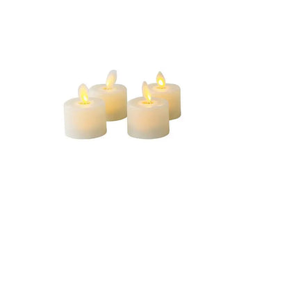 Flameless LED Candles with Moving Wick - 4 or 6 Set with Remote Control for Weddings, Christmas, Church - Realistic Electronic Candle