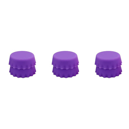 2/6/12pcs Silicone Beer Bottle Caps – Preservative Covers for Wine, Vinegar, Soy, and Cocktail Bottles