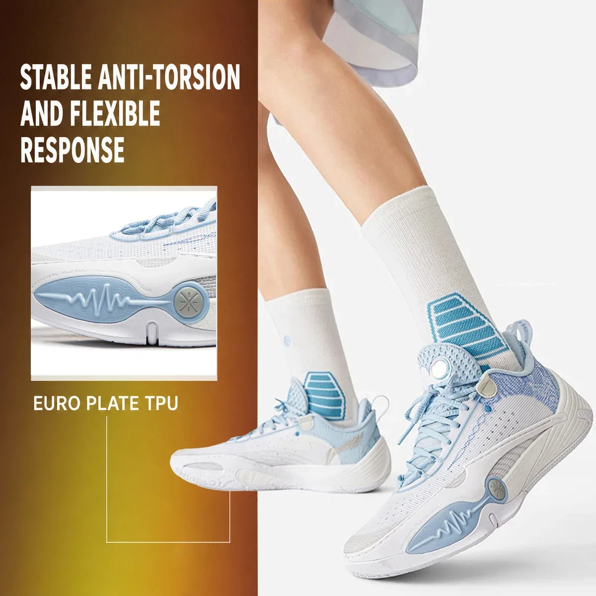 Li-Ning Wade All City 14 Basketball Shoes - Professional Sneakers with Super Boom Cushioning and Stable Support