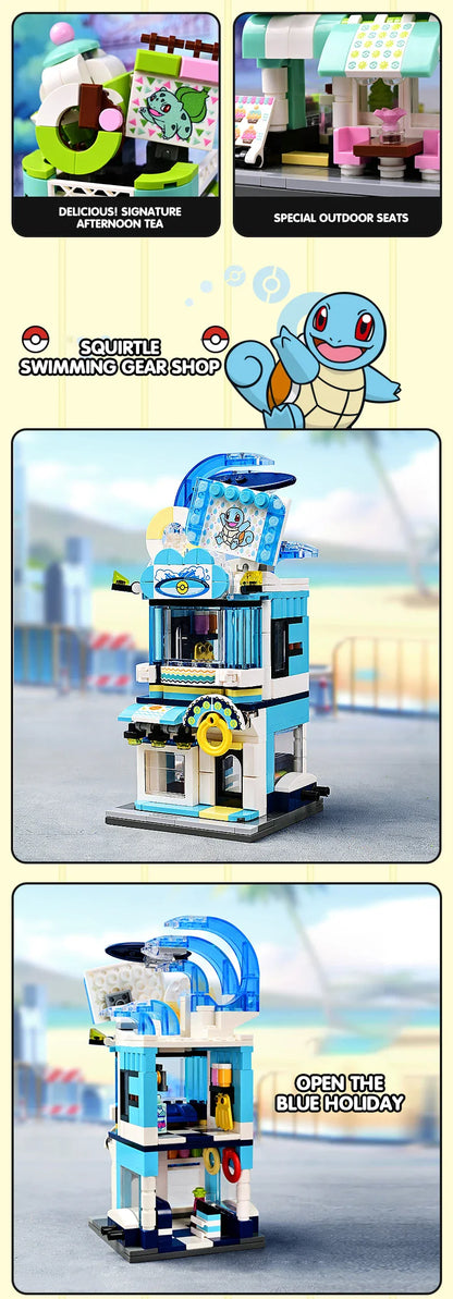 Original Pokémon Crane Game Block Set — Pikachu, Charizard, Squirtle & Bulbasaur Educational Model Toys for Kids’ Gifts