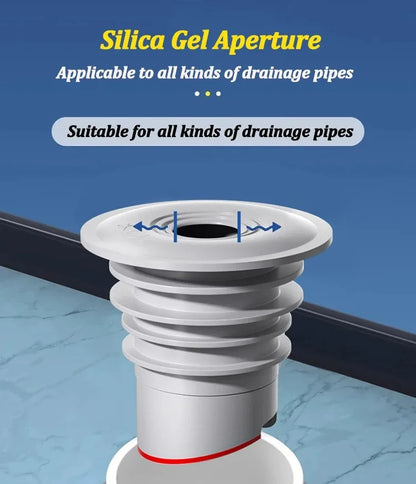 Silicone Bathroom & Kitchen Sink Seal Ring – Anti-Odor, Leak-Proof Floor Drain & Washing Machine Pipe Connector