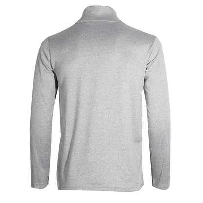 Fashion Men's Casual Slim Fit Turtleneck Pullover - High Collar Basic Tops for Autumn and Spring, Thin Bottoming Plain T-Shirt