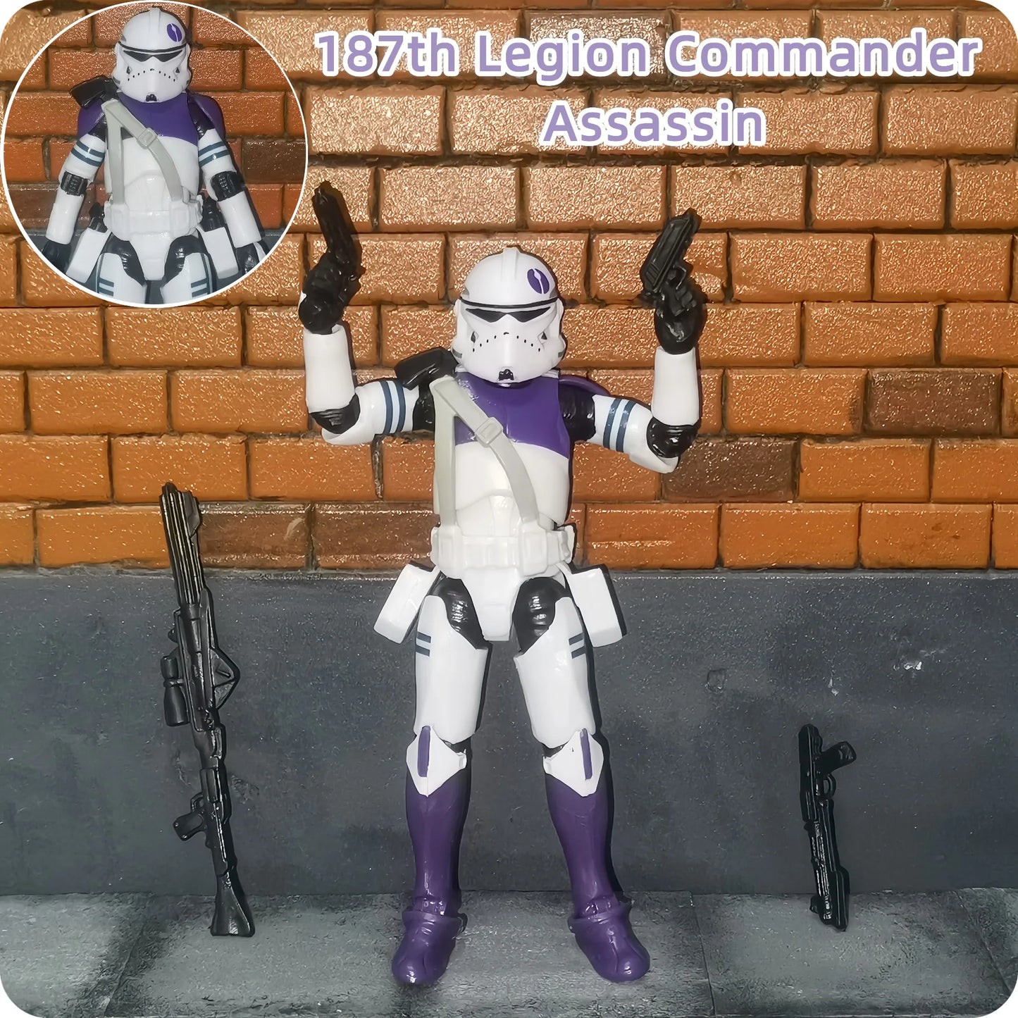 Star Wars 3.75" Clone Trooper Action Figure — 1/18 501st & 187th Legion REX ARF P1/P2 Toy Model