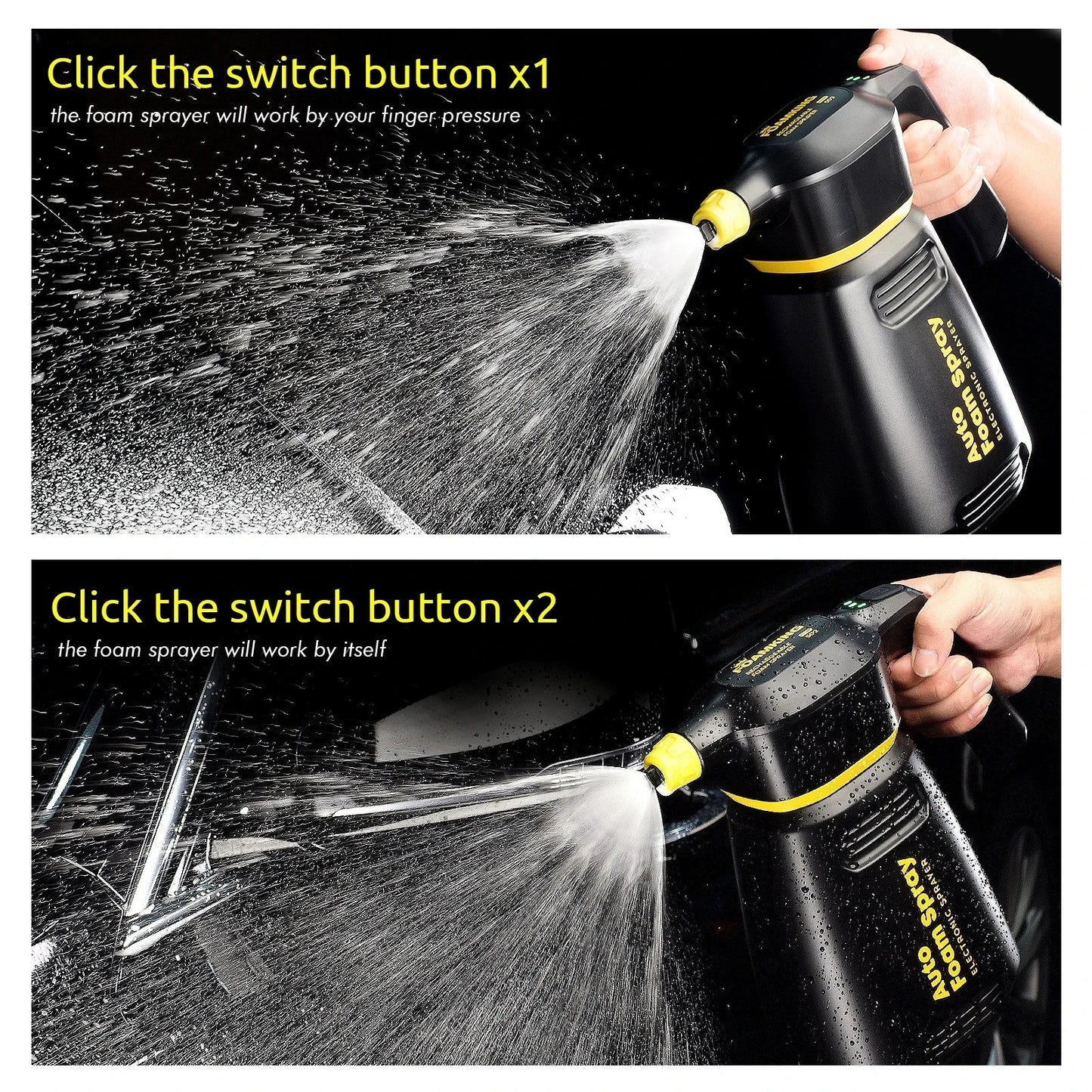 FoamBoss Electric Foam Sprayer — High-Pressure Snow Foam Cannon for Car Wash, Home & Garden Detailing