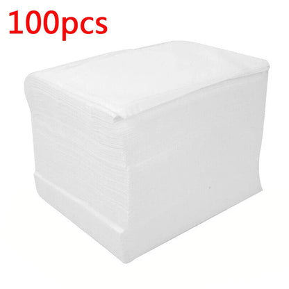 100pcs Disposable White Salon & Massage Table Covers – Breathable Non-Woven Spa & Tattoo Bedsheets