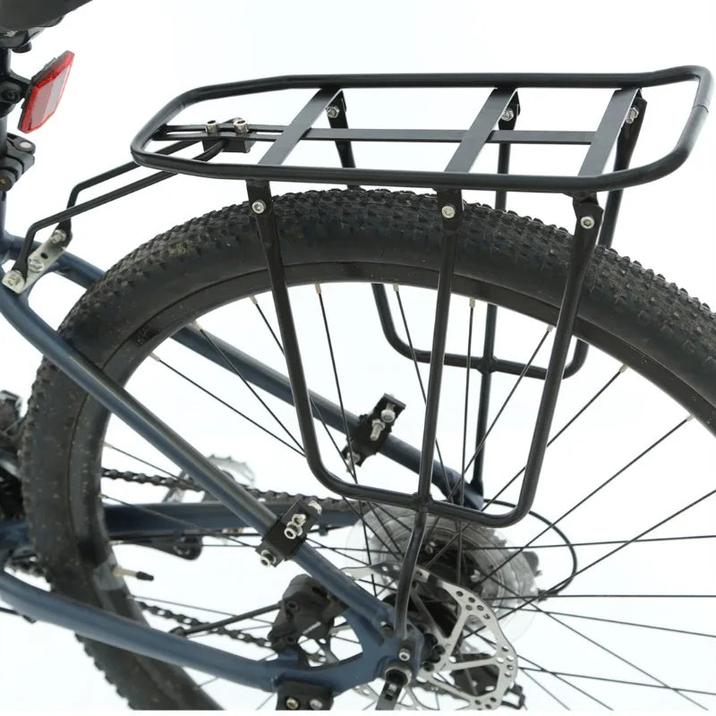 Mountain Bike Rear Seat Rack — Disc & V Brake Compatible Thickened Shelf, Bicycle Accessories Hanger