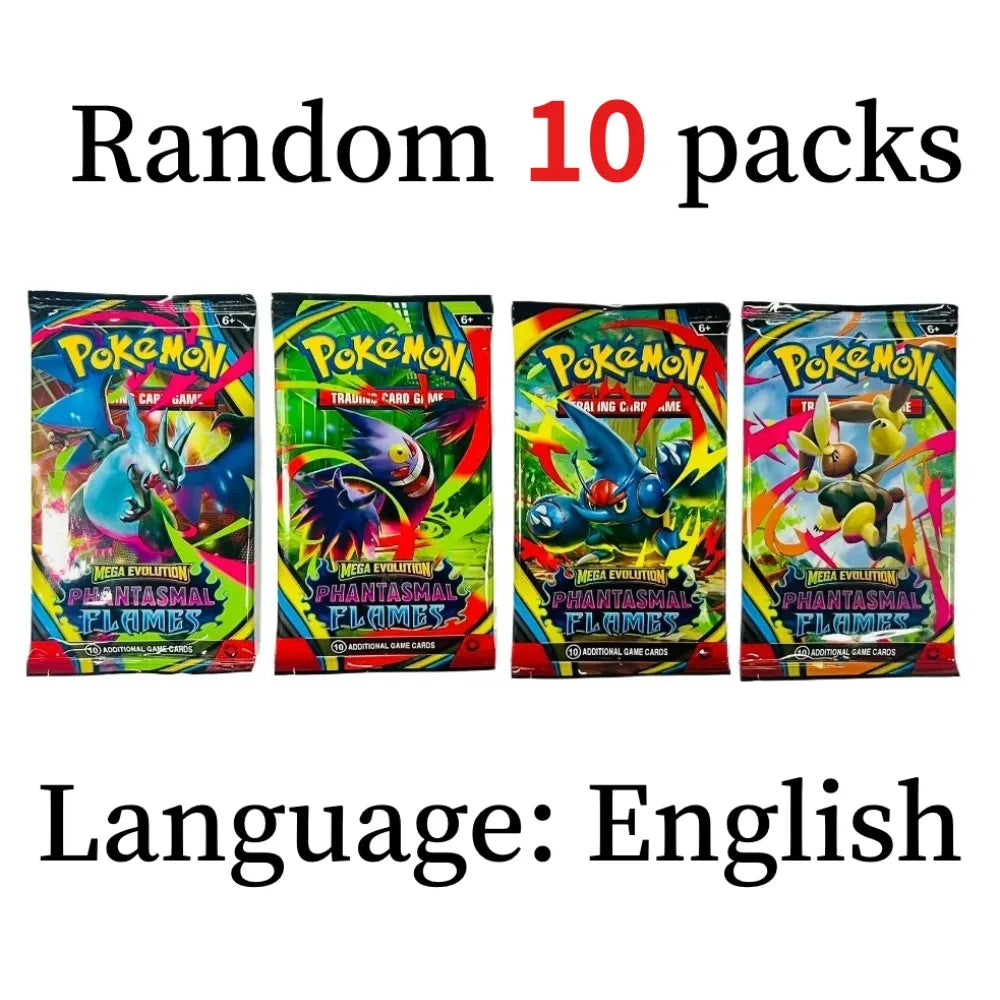 Pokemon TCG Mega Evolution Booster Box - English Trading Cards Phantasmal Flames Ascended Heroes Pack Set