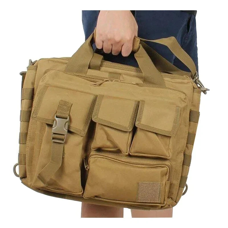 Tactical Molle Backpack – Multifunction Nylon Messenger Bag, Laptop Briefcase & Outdoor Climbing Shoulder Bag