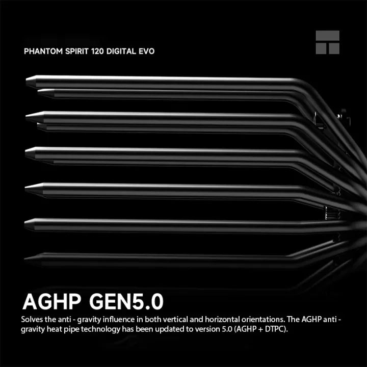 Thermalright Phantom Spirit Digital 120 EVO/SNOW CPU Air Cooler – AGHP Gen5.0 7 Heat Pipe Dual Tower High Performance Radiator with Dual TL-K12 Fans for Intel & AMD Sockets