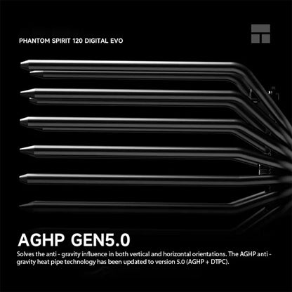 Thermalright Phantom Spirit Digital 120 EVO/SNOW CPU Air Cooler – AGHP Gen5.0 7 Heat Pipe Dual Tower High Performance Radiator with Dual TL-K12 Fans for Intel & AMD Sockets